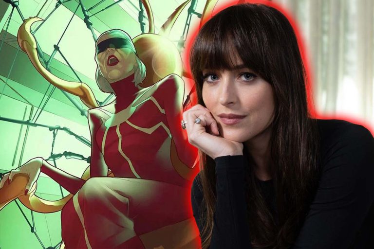 Dakota Johnson’s Spider Man-Inspired New ‘Madame Web’ Costume Is Revealed